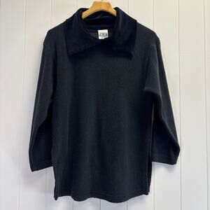 Vintage AKA Los Angeles Womens 90s Comfy Oversized Fleece Velour Top Size S Soft